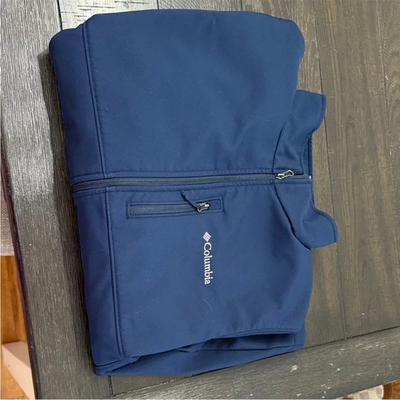 Columbia Deep Blue Softshell Jacket - Picture 2 of 2
